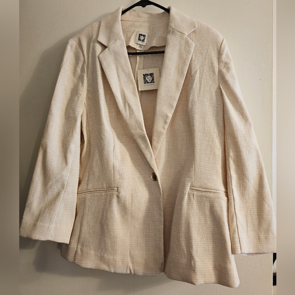 Anne Klein Cream Blazer